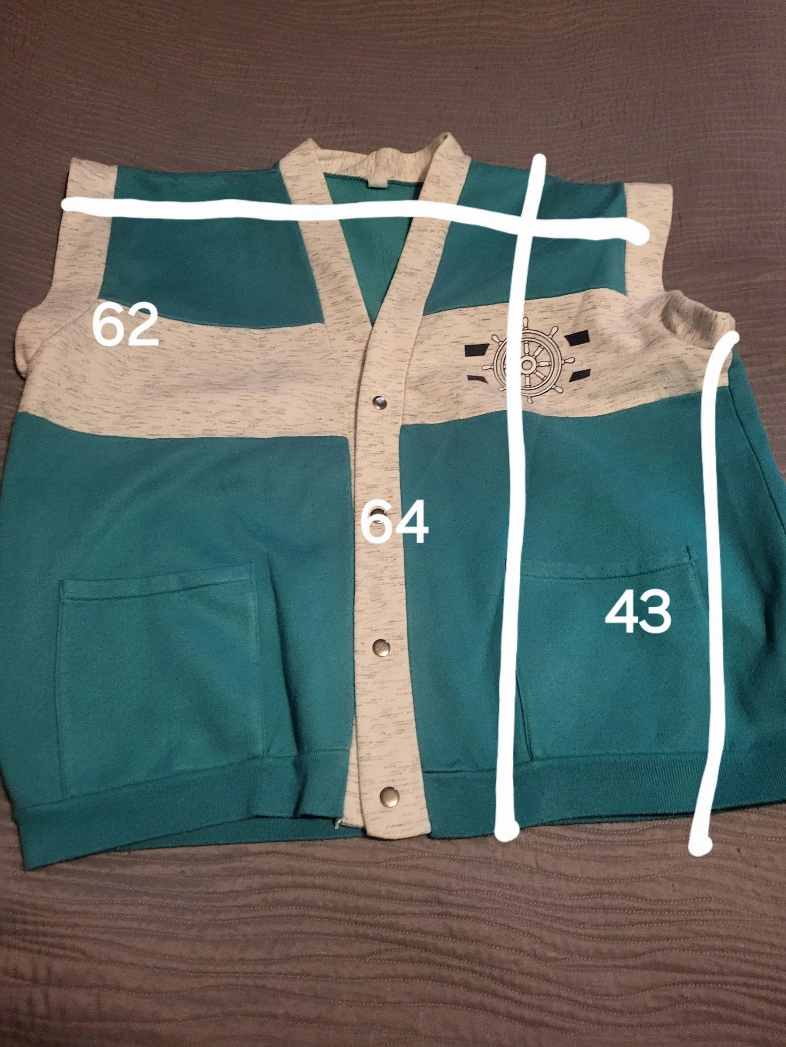 Conjunto de moletom e jaqueta masculina tamanho 62 – photo 2